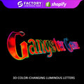 3D Color-Changing Luminous Letters
