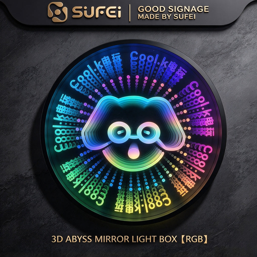 3D Abyss Mirror Light Box [RGB]