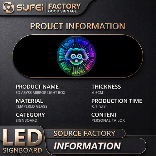3D Abyss Mirror Light Box [RGB]
