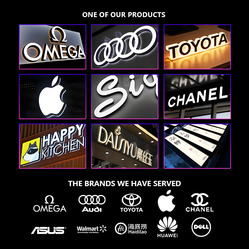Stainless Steel Backlit Luminous Letters